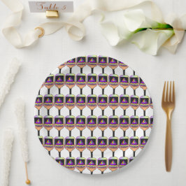 Wo ist das Pickleball? Pappteller