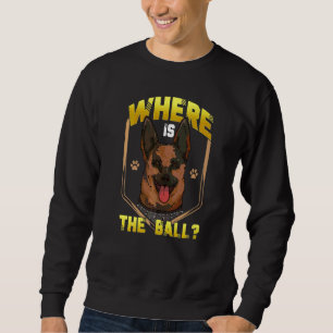 Wo ist der Ball Hund belgische Besitzer von Malino Sweatshirt