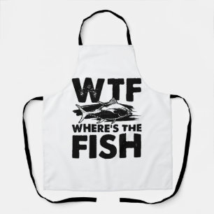 Wo ist der Fisch Wtf fischen? Schürze