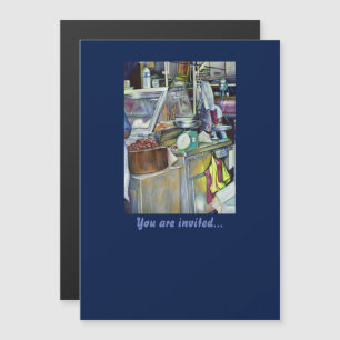 Wo ist der Fischkopf Curry?Singapur Magneteinladung