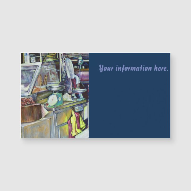 Wo ist der Fischkopf Curry? Singapur Magnetkarte (Vorderseite)