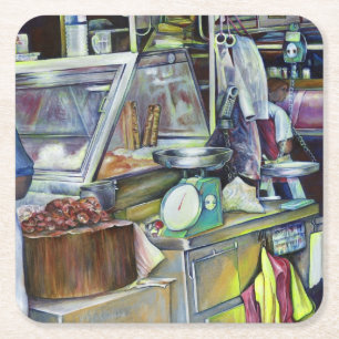 Wo ist der Fischkopf Curry? Singapur Rechteckiger Pappuntersetzer