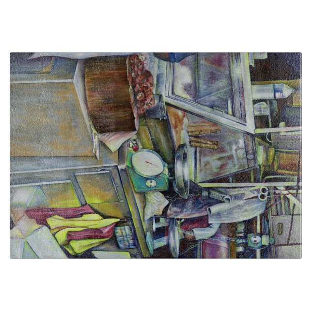 Wo ist der Fischkopf Curry?Singapur Schneidebrett