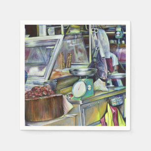 Wo ist der Fischkopf Curry? Singapur Serviette