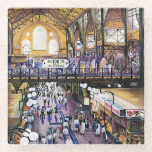 Wo ist der Frauenwasserschrank?Budapest Glasuntersetzer