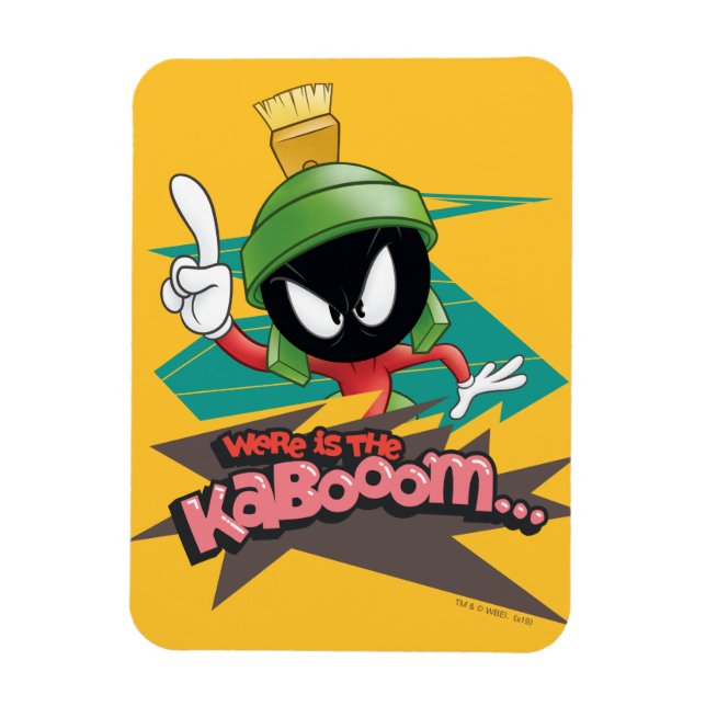 "Wo ist der Kaboom?" MARVIN THE MARTIAN™ Points Magnet (Vertikal)