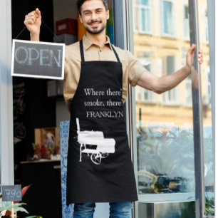 Wo ist der Rauchname Monogram Grill Raucher? Schürze