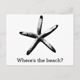 Wo ist der Strand? Postkarte