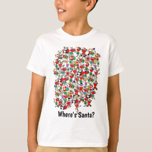 Wo ist der Weihnachtsmann - Schau und finde den We T-Shirt