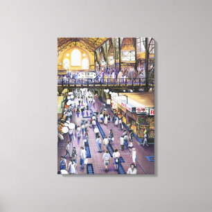 Wo ist die Frauenwasserklammer? Budapest Leinwanddruck