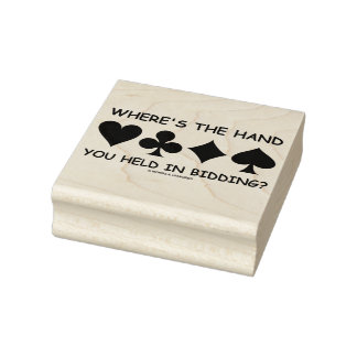 Wo ist die Hand, die du im Gebot gehalten hast? Br Gummistempel