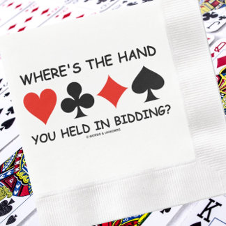 Wo ist die Hand, die du im Gebot gehalten hast? Br Serviette