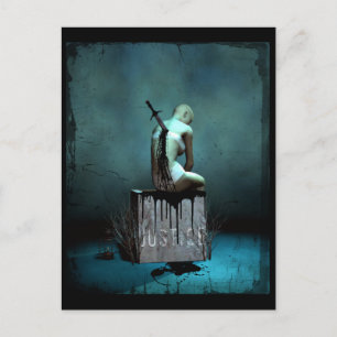 Wo ist die Justiz-Gotik-Postkarte? Postkarte