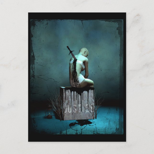 Wo ist die Justiz-Gotik-Postkarte? Postkarte (Vorderseite)