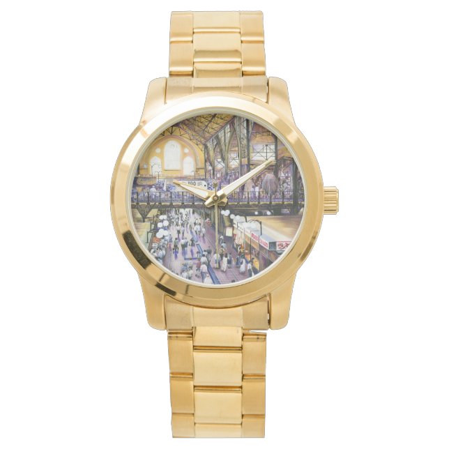 Wo ist die Wasserklammer? Budapest Armbanduhr (Vorderseite)