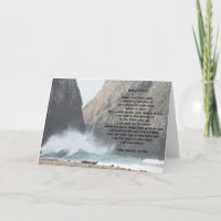 Wo ist Gott? Gedicht-inspirierend leere Karte