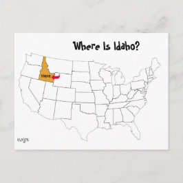 Wo ist Idaho? Postkarte