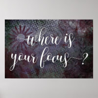 Wo ist Ihr Fokus? Typografie rustikale abstrakte 2