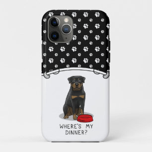 Wo ist mein Abendessen? Rottweiler mit Red Dog Dis Case-Mate iPhone Hülle