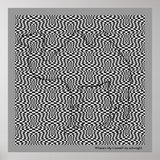 Wo ist mein Camel Pop Art Poster? Poster (Vorne)