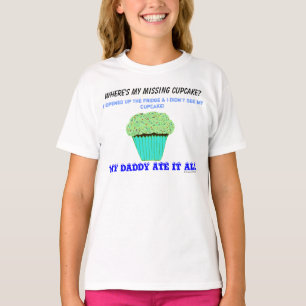 Wo ist mein Cupcake Kids Fun Green Cupcake? T-Shirt