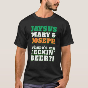 Wo ist mein FECKING BEER Funny Irish Cuss Word Shi T-Shirt