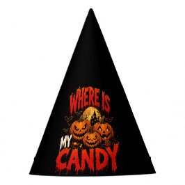 Wo ist mein Süßigkeiten-Halloween-Partyhut | Gruse Partyhütchen