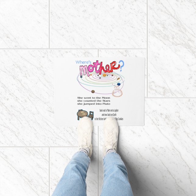 Wo ist Mutter? Fußmatte (Indoor)