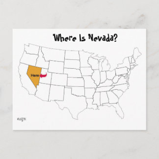 Wo ist Nevada? Postkarte