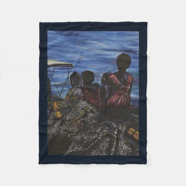 Wo ist Papa? Hafen Fleecedecke (Vorderseite)