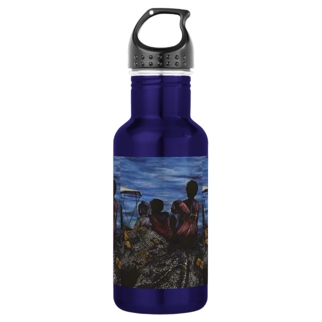 Wo ist Papa? Hafen Trinkflasche (Vorderseite)