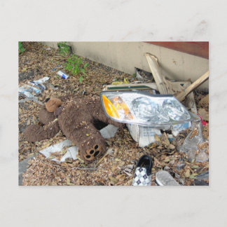 Wo ist Ted schiefgegangen? Postkarte