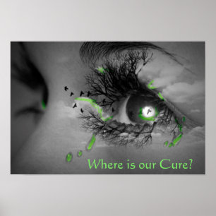 Wo ist unsere Heilung? Lyme Disease Awareness Post Poster