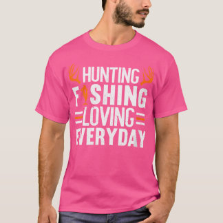 Wo Jagd Fischen Love Funny Funny Hunting T-Shirt