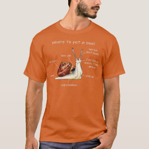 Wo kann man eine dunkle Version einer Schnecke bet T-Shirt