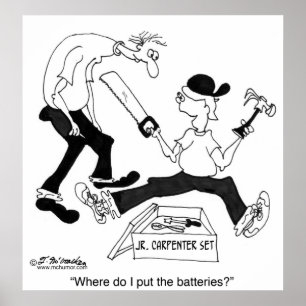 Wo lege ich die Batterien hin? Poster