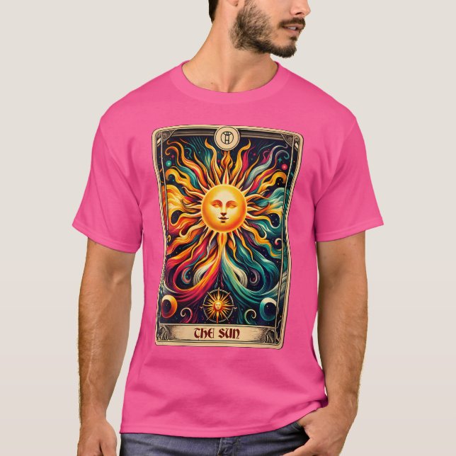 Wo Major Arcana Tarot Card The Sun T-Shirt (Vorderseite)