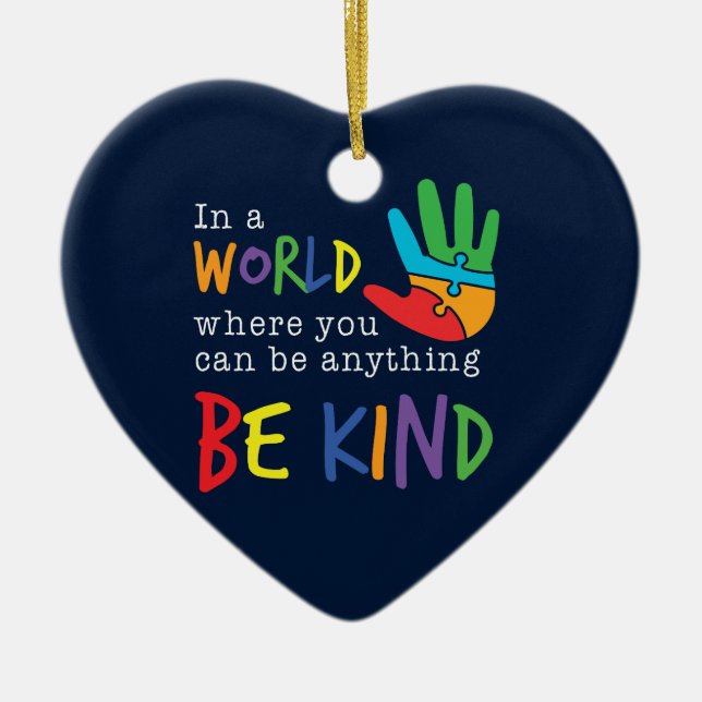 Wo man alles sein kann, ist die Weihnachtsschule Keramik Ornament (Vorne)