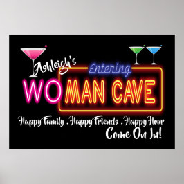 Wo - Man Cave Sign Poster