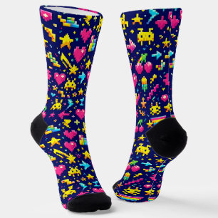 Wo man coole Socken kauft 00349 Color Pixel Socken