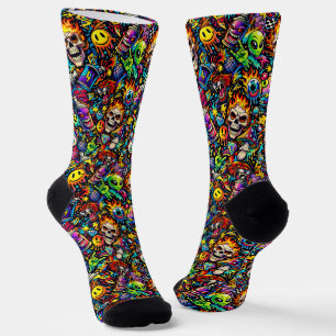 Wo man coole Socken kauft 00370 Chaos Socken