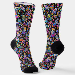 Wo man coole Socken kauft 00378 Socken mit Weltrau