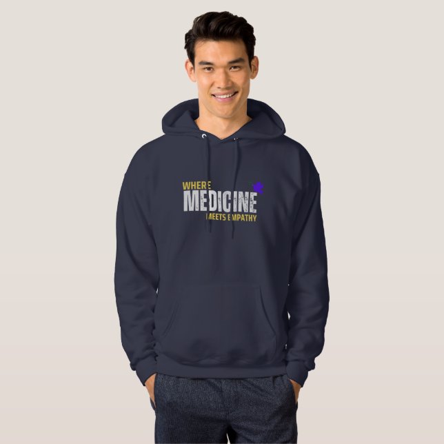 Wo Medizin Empathie trifft Hoodie (Vorne ganz)