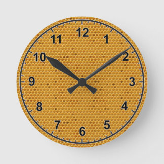 Wo mein Honig ist Runde Wanduhr