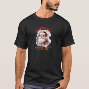 Wo mein Hund zu Weihnachten Weihnachten Spaß Funny T-Shirt