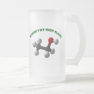 Wo mein Schuss Glas-Äthanol ist Mattglas Bierglas