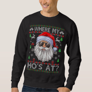 Wo meine Hosen im hässlichen Weihnachts-Pullover-S Sweatshirt