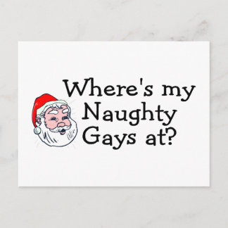 Wo meine schmutzigen Tage im Weihnachtsmann sind Feiertagspostkarte