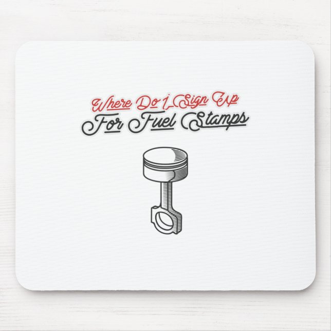 Wo melde ich mich für die Briefmarke von Brennstof Mousepad (Vorne)