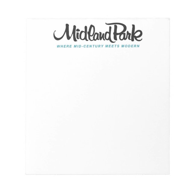 Wo Mitte des Jahrhunderts modernes Notepad trifft Notizblock (Vorderseite)